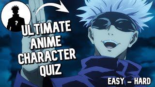 Anime Character Quiz | 40+ Anime Characters (Easy - Hard)