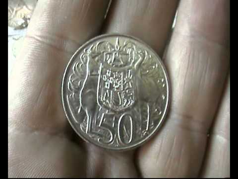 50 CENT ROUND AUSTRALIAN SILVER COIN 1966-PROOF FOR SALE