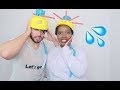 WET HEAD CHALLENGE WITH A TWIST!!! (VERY FUNNY)