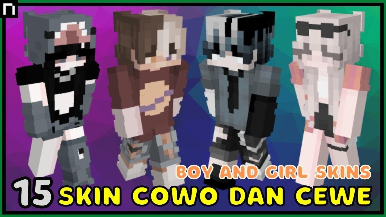 SKIN MINECRAFT COWOK & CEWE - BOY AND GIRL MINECRAFT SKINS - YouTube