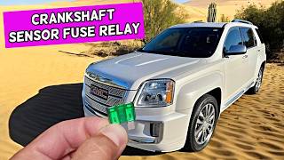 GMC TERRAIN Crankshaft Position Sensor Fuse Relay Location Replacement 2010 2011 2012 2013 2014 2015