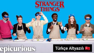 'Stranger Things' Oyuncuları Aşçılık Becerilerini Test Ediyor | Epicurious (Türkçe Altyazılı) 