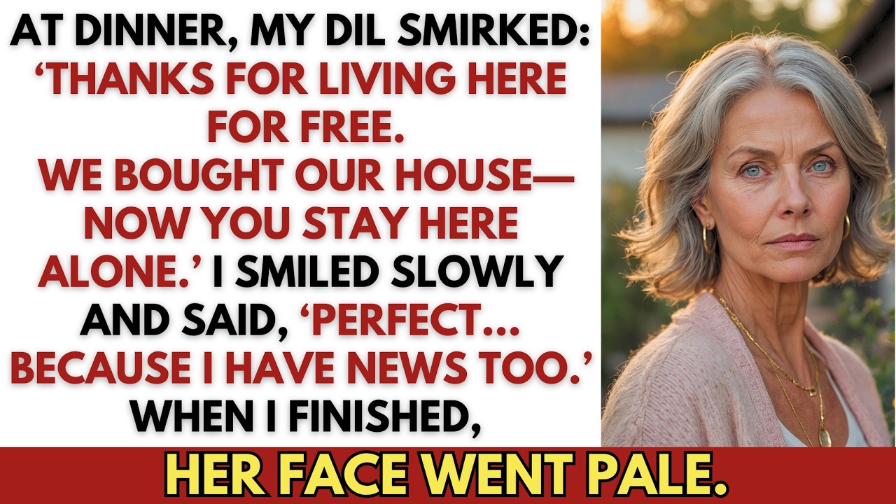 “We Bought Our House—Now You Stay Here Alone,” My DIL Said. My Reply Changed Everything.
