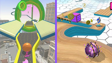 GOING BALLS vs ACTION BALLS - All Levels Gameplay Android | iOS #10 New Update Speedrun