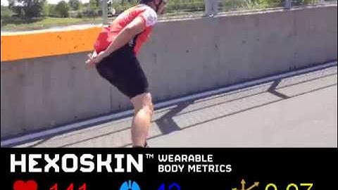 Hexoskin skating body metrics