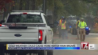 Cold weather could cause more water main breaks