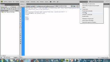 Interfaz Dreamweaver