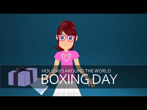 Some celebrate Christmas Around the World & here's another celebration called Boxing Day (Cartoon)