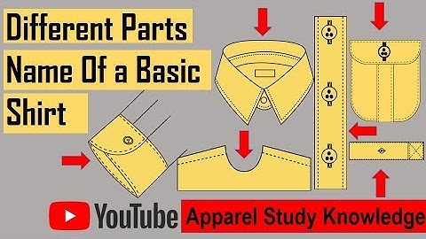 Different Parts Name of a Basic Shirt