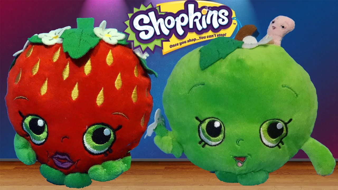 Super Cute Shopkins Strawberry Kiss And Apple Blossom Plush Dolls Youtube Super Cute Shopkins Strawberry Kiss And Apple Blossom Plush Dolls Youtube