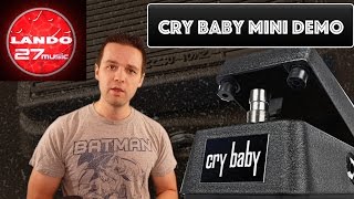 Dunlop Cry Baby Mini Wah pedal - demo