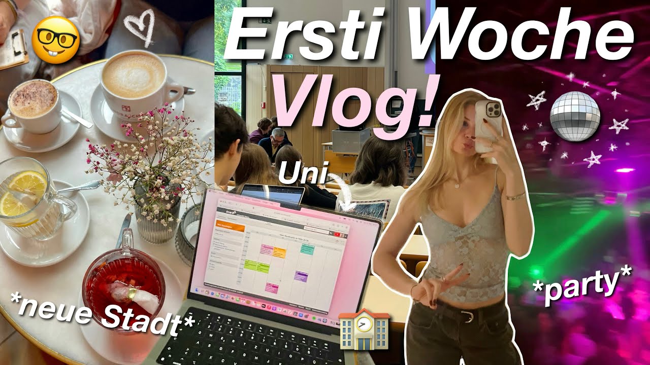 meine ERSTI WOCHE!!🤓*party*🪩uni, neue stadt, neue leute💞
