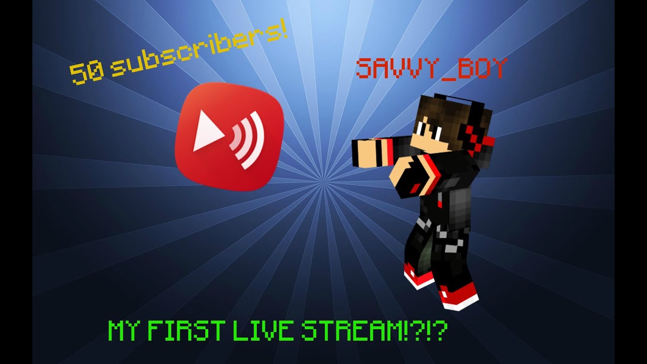 MY FIRST LIVE STREAM!?!? | Minecraft Live Stream - YouTube