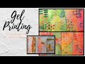 Gel Printing with Dylusions Paint and Stencils, Gel Printing Dylusions Album Part 1