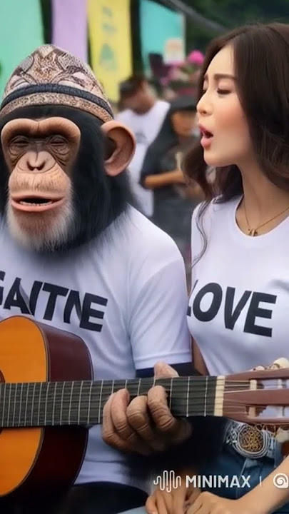 Monyet Lagi Ngamen#funny #monyet #dangdut