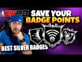 NBA 2K23 NEWS UPDATE | SAVE BADGE YOUR POINTS | BEST SILVER BADGES