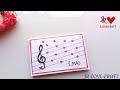 Handmade card for Valentines day | tutorial