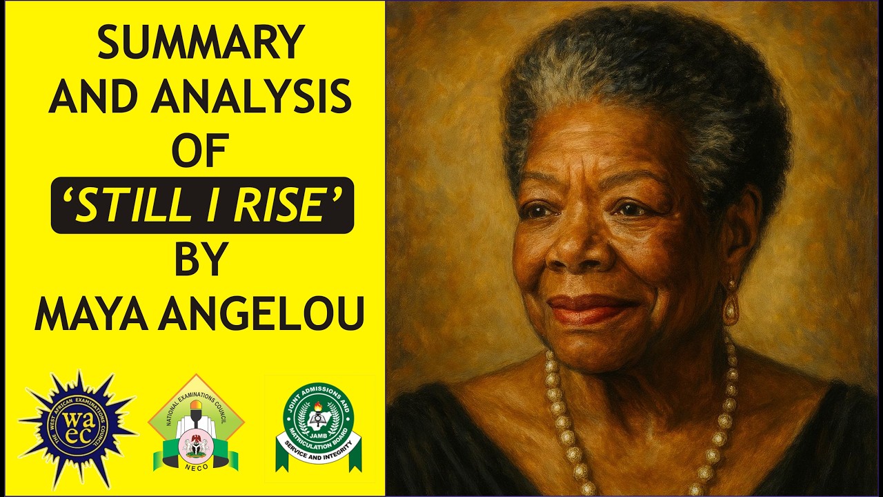 Summary and Analysis  of 'Still I Rise' by Maya Angelou | Literature: Non-African Poetry