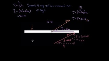Finding torque for angled forces