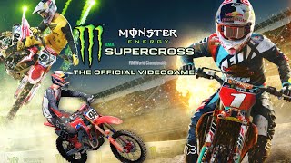 Supercross Monster Energry Motocross Dirt Bike Racing Game 1st Place