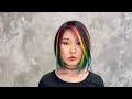 BOB HAIRCUT TUTORIAL: amazing combination of techniques - triangular line, layers and disconnection