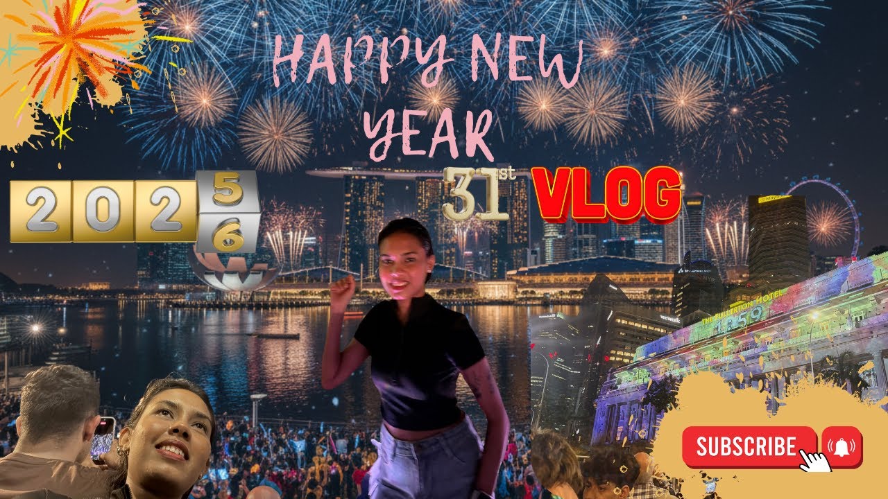 31st රැ සිංගප්පූරුවෙ 🎆 bye 2025 welcome 2026 💗 