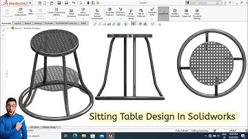 Solidworks Tutorial 2022 | Pipe & Sheetmetal Steel Chair Design In Solidworks