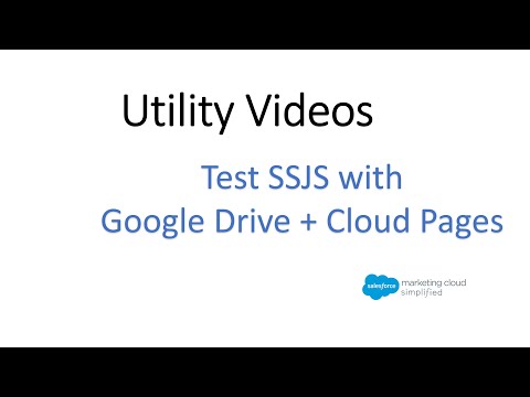 Easily Test SSJS & AMPscript with Google Drive + Cloud Page in SFMC
