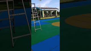 Awesome guys, working hard on court #pacificislandsuniversity #guam