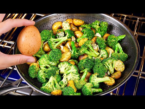 I have never eaten potatoes with broccoli and eggs so delicious! Simple breakfast or dinner recipe!