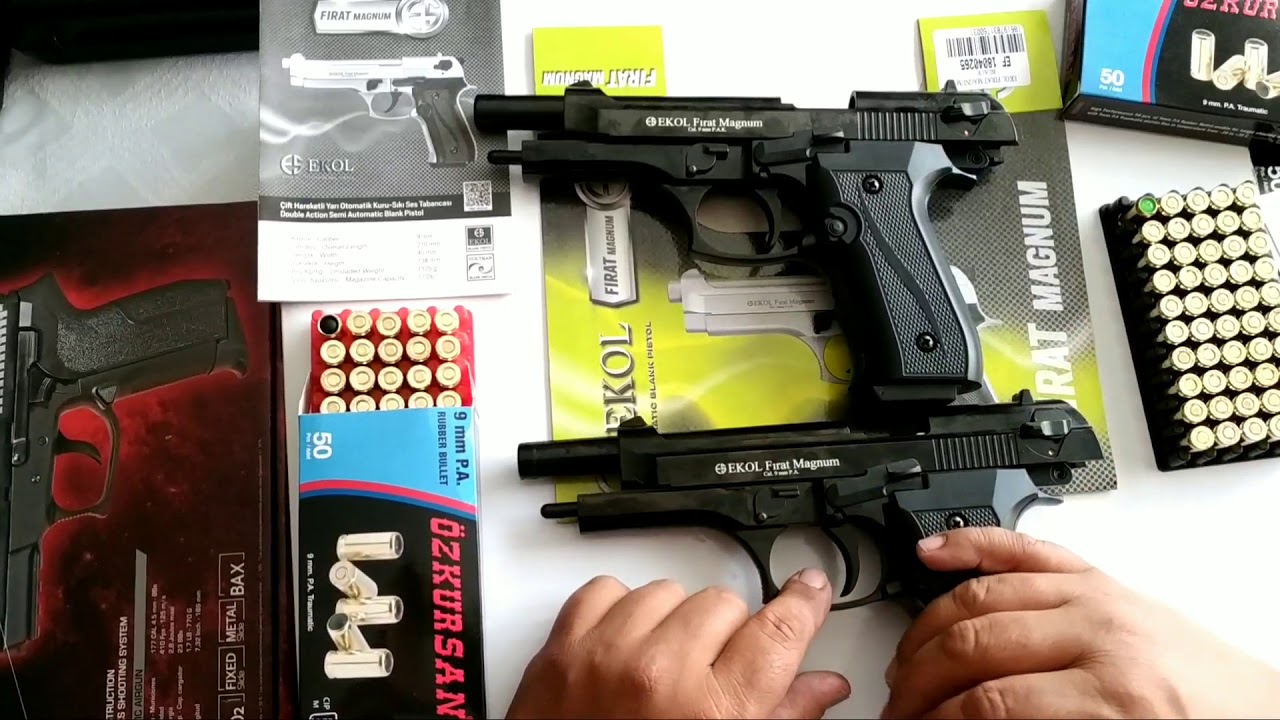 Comparativa y Diferencias Pistolas Traumáticas y Fogueo (Salva)