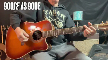 Zager ZAD900 CE Sunburst vs ZAD900 Electric Full Size Sunburst Sound Demonstration Comparison