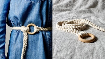10 Minute DIY MACRAME BELT