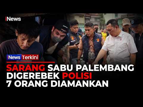 DETIK-DETIK Polisi Gerebek Kampung Narkoba di Palembang, 7 Orang Diamankan | iNews Terkini