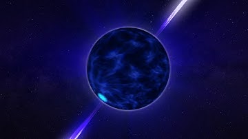 A spinning neutron star creates a pulsar.