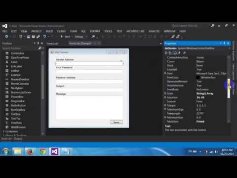 Visual Basic.Net Create Mail Sender  by have no web browser HD