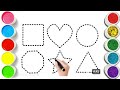 Shapes drawing for kids, Learn 2d shapes, colors for toddlers| preschool Learning part - 22