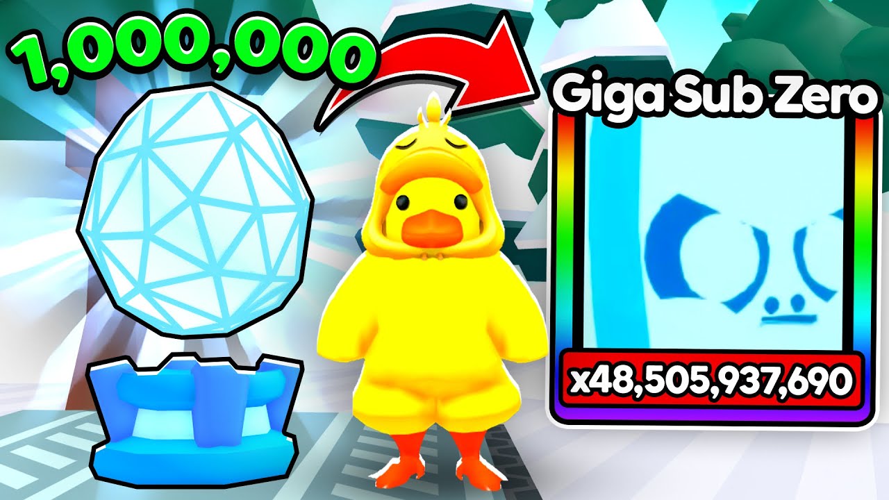 I Opened 1,000,000 Frozen Eggs and Got OP Giga Pet in Arm Wrestle Simulator!