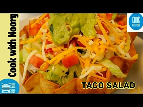 Mexican TACO Salad !!!Mexican Salad - Healthy Salad Recipe/Tortilla Bowl Southwestern Salad