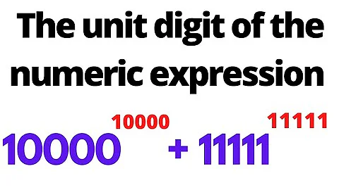 unit digit of number in exponential form🔴whose base is 1 or base ends with 1👉positive integer👉Intro
