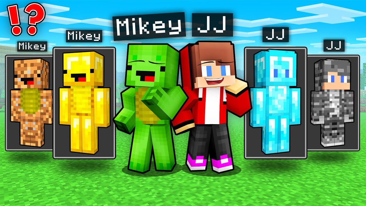 JJ and Mikey Choose an Own Material in Minecraft - Maizen