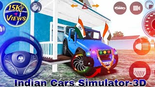 Dollar (Song) Modified👿Flag🇮🇳Blue💙Mahindra💪Thar🌀Racing | Indian Cars Simulator-3D | Highlight Thar |