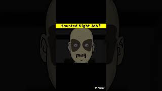 भूतिया शिफ्ट | Haunted Night Job | Scary Animated Horror Story in Hindi 😨🩸 #horrorstories #shorts