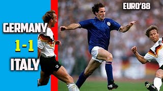 Germany vs italy 1 - 1 Highlights Group Stage Euro 88