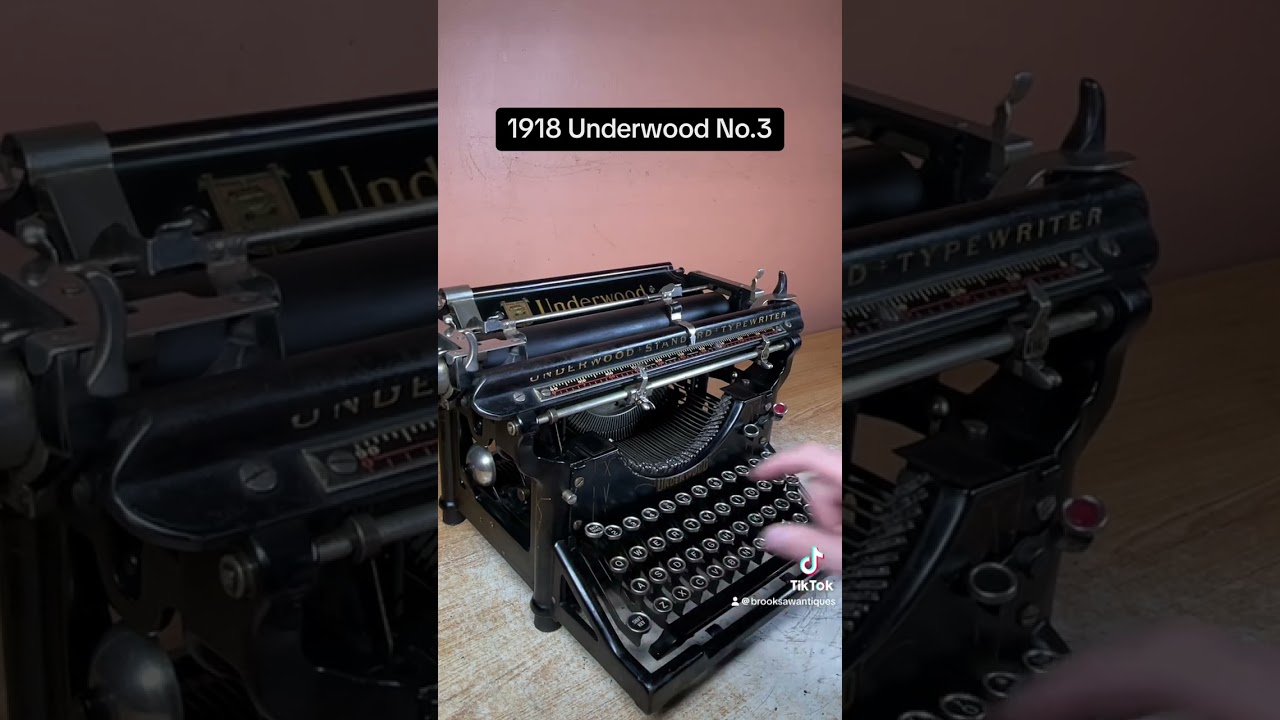 How to use all functions on a 1918 Underwood No.3 antique desktop