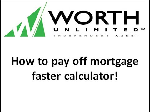 how to pay off mortgage fast calculator