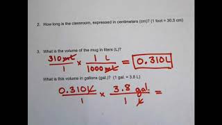 Unit Conversion Activity Explained