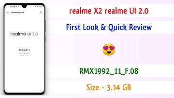 realme X2 realme UI 2.0 Update - First Look & Quick Review 🥳 | realme X2 Android 11 Update ~ 🔥🔥🔥