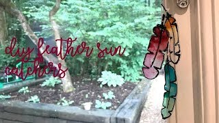 DIY Feather Sun Catchers