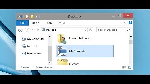 Display My Computer, Recycle Bin Icon on Windows 10 Desktop